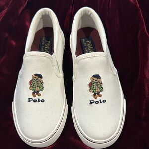 Polo by Ralph Lauren Kids White Slip-On Sneakers